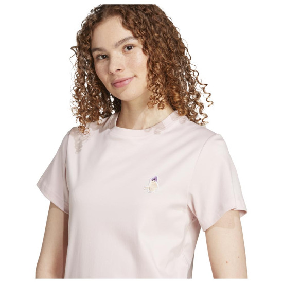 Adidas Γυναικεία κοντομάνικη μπλούζα Cat Patch Graphic Tee